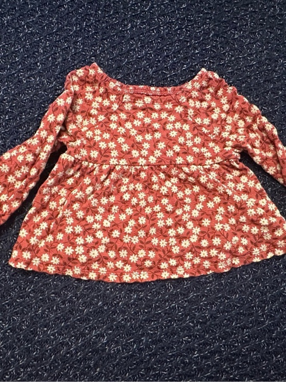 Little Co Lauren Conrad Floral Peplum Top 12M Organic Cotton